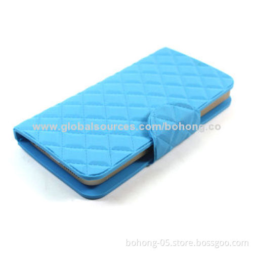 Flip Leather Cases, Universal for Smartphones, Fixed Phone by Sucker